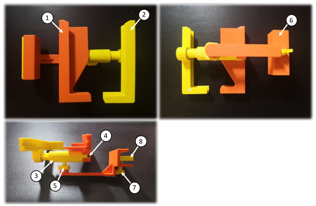 Différentes vues du prototype